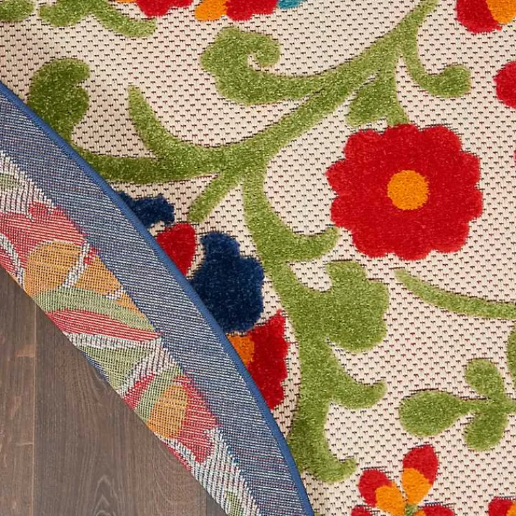 abstract_floral_outdoor_round_area_rug__ft_2.webp Abstract Floral Outdoor Round Area Rug, 5 ft.>Kirklands Home Cheap