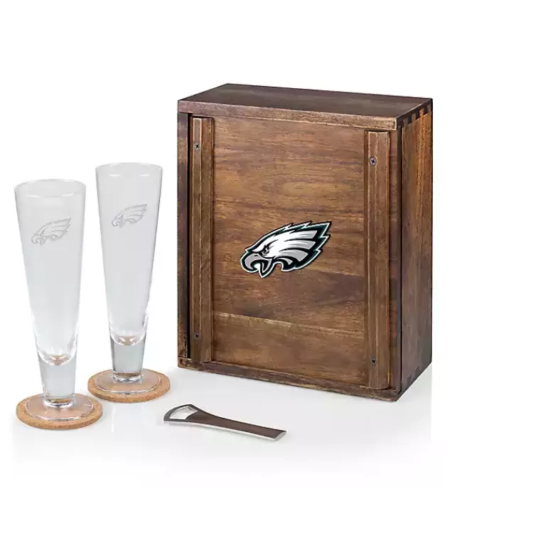 Acacia Philadelphia Eagles Beer Glass Set>Kirklands Home Best Sale