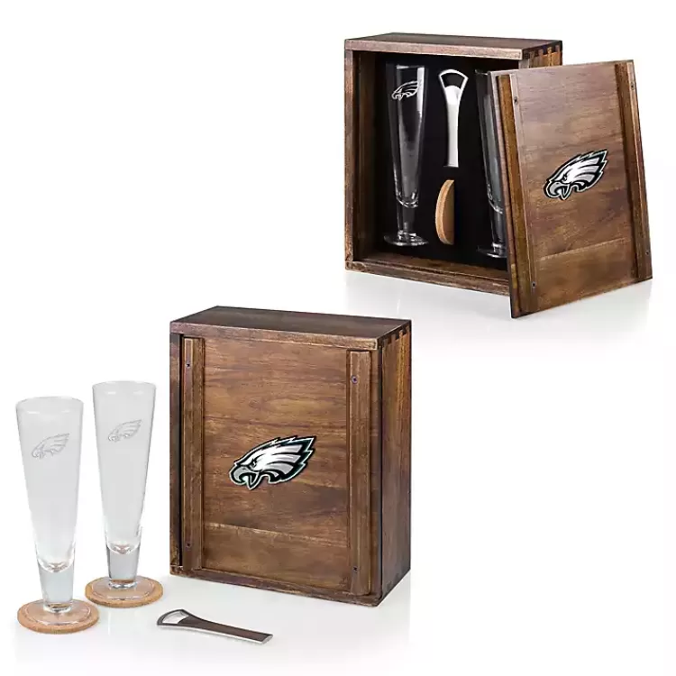 Acacia Philadelphia Eagles Beer Glass Set>Kirklands Home Best Sale