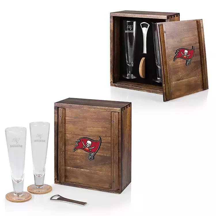 Acacia Tampa Bay Buccaneers Beer Glass Set>Kirklands Home Cheap