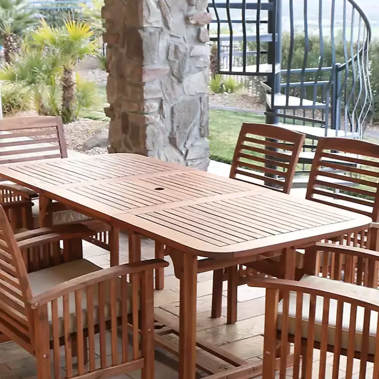 acacia_wood_outdoor_pc_dining_set_3.webp Acacia Wood Outdoor 6-pc. Dining Set>Kirklands Home Cheap