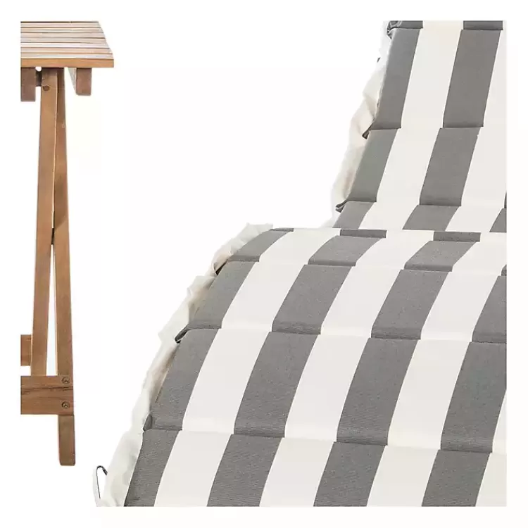 acacia_wood_pc_chaise_set_with_striped_cushions_9.webp Acacia Wood 3-pc. Chaise Set with Striped Cushions>Kirklands Home Shop