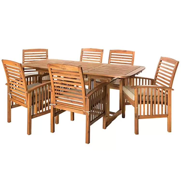 acacia_wood_slatted_pc_outdoor_dining_set_2.webp Acacia Wood Slatted 7-pc. Outdoor Dining Set>Kirklands Home Clearance