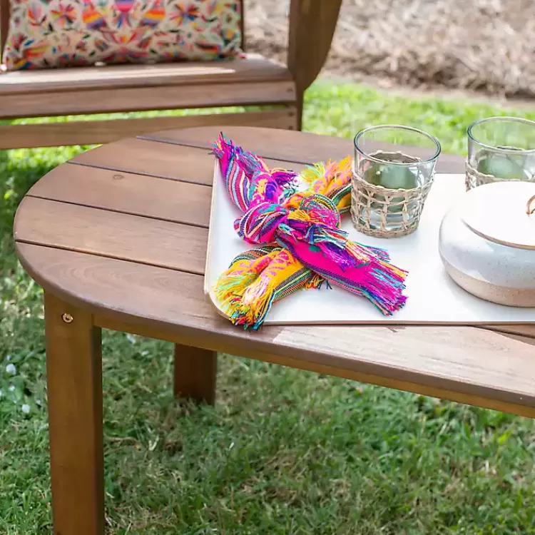 Acorn Acacia Wood Oval Adirondack Coffee Table>Kirklands Home Best Sale