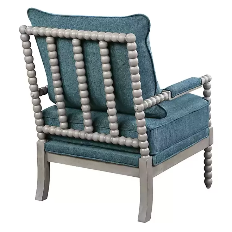 aegean_blue_liam_turned_leg_accent_chair_3.webp Aegean Liam Turned Leg Accent Chair>Kirklands Home Cheap