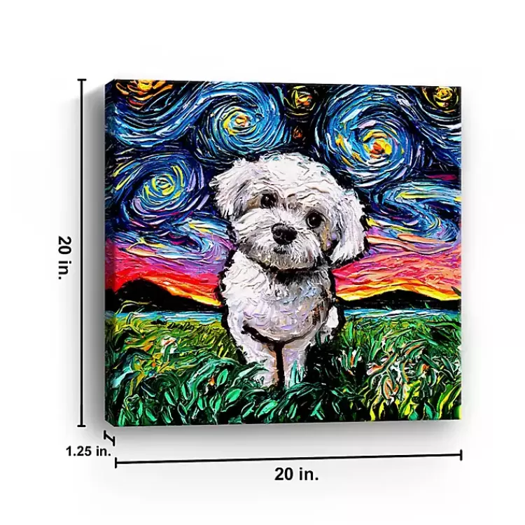 aja_trier_maltipoo_starry_night_canvas_art_print_2.webp Aja Trier Maltipoo Starry Night Canvas Art Print>Kirklands Home Fashion