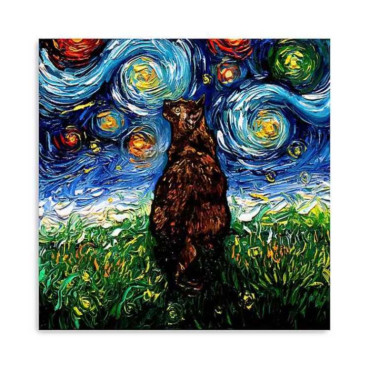 Aja Trier Tortoiseshell Starry Night Canvas Print>Kirklands Home Flash Sale