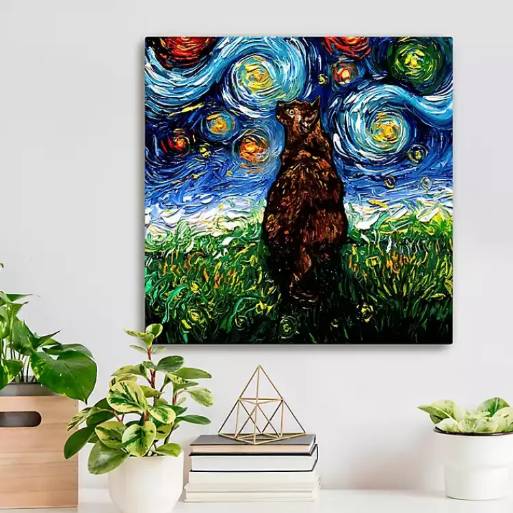 Aja Trier Tortoiseshell Starry Night Canvas Print>Kirklands Home Flash Sale