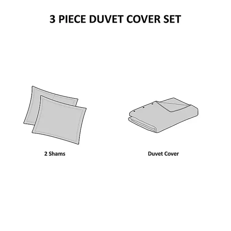 Alaya 3-pc. California King Waffle Duvet Set>Kirklands Home Best