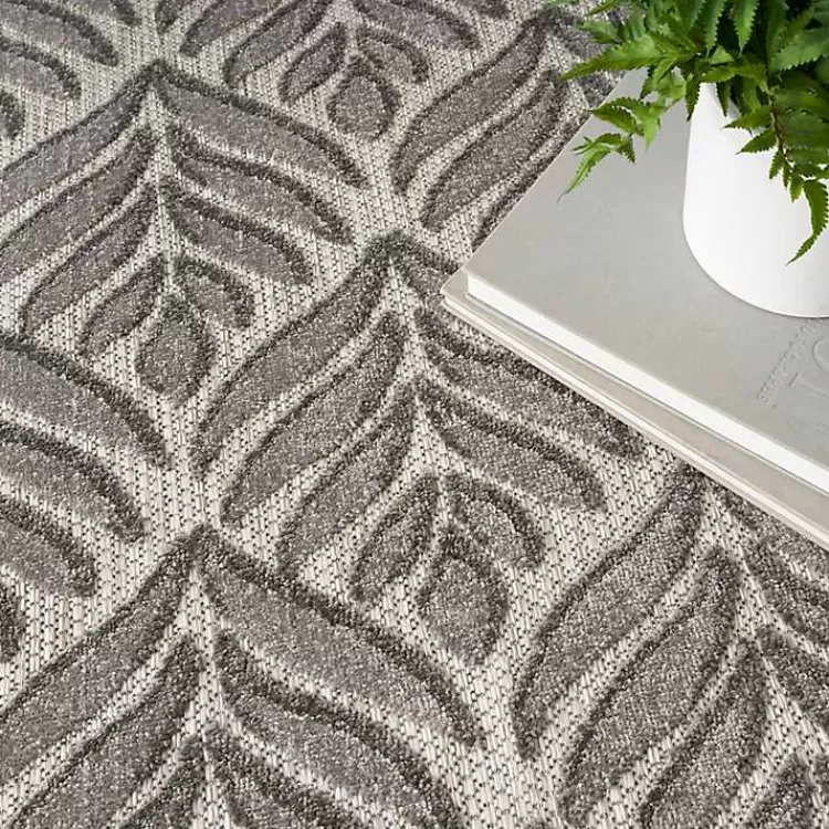 aloha_gray_botanical_indooroutdoor_rug_x_6-1.webp Aloha Botanical Indoor/Outdoor Rug, 3x5>Kirklands Home Hot