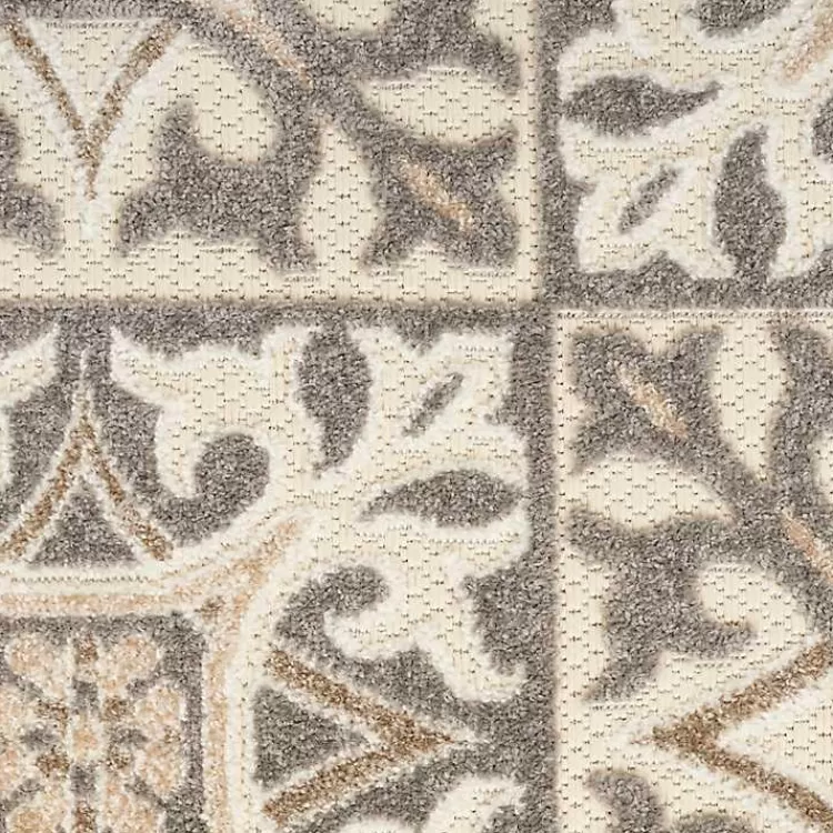 Aloha Ivory Geometric Indoor/Outdoor Area Rug, 3x5>Kirklands Home Flash Sale