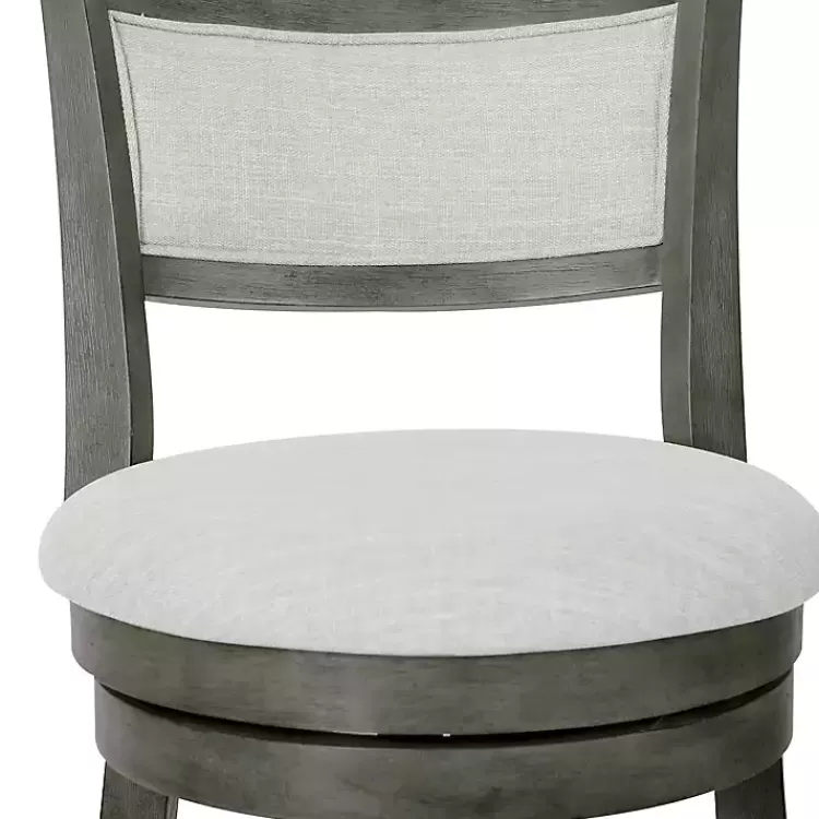 antique_gray_upholstered_swivel_bar_stool_3.webp Antique Gray Upholstered Swivel Bar Stool>Kirklands Home Hot