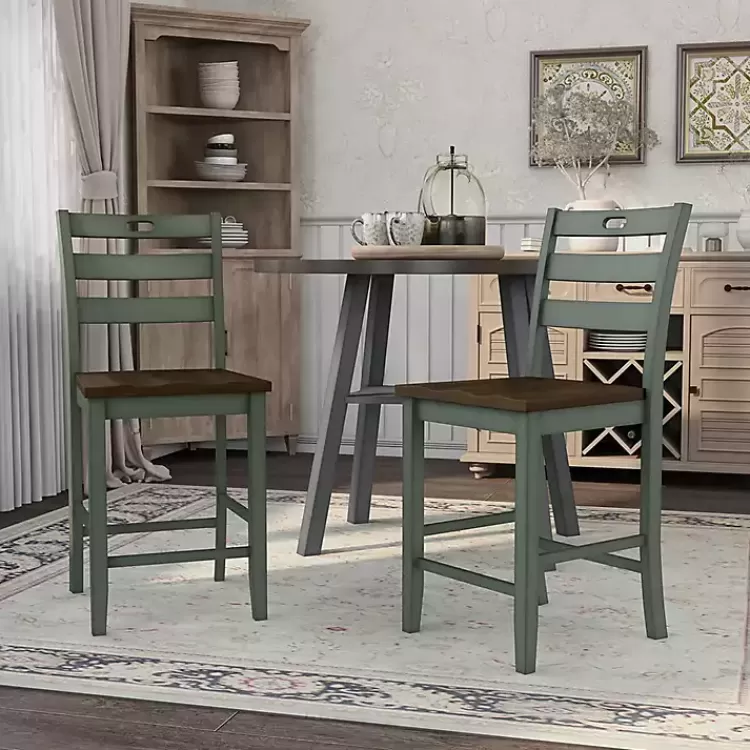 antique_green_wood_counter_stools_set_of__3.webp Antique Wood Counter Stools, Set of 2>Kirklands Home Clearance