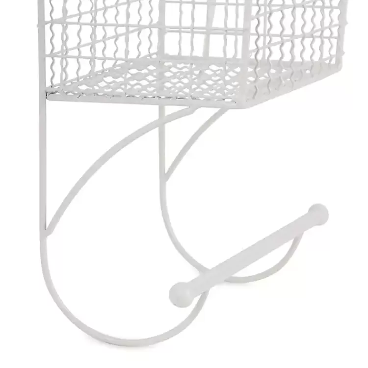 antique_white_wire_basket_towel_rack_2.webp Antique White Wire Basket Towel Rack>Kirklands Home Fashion