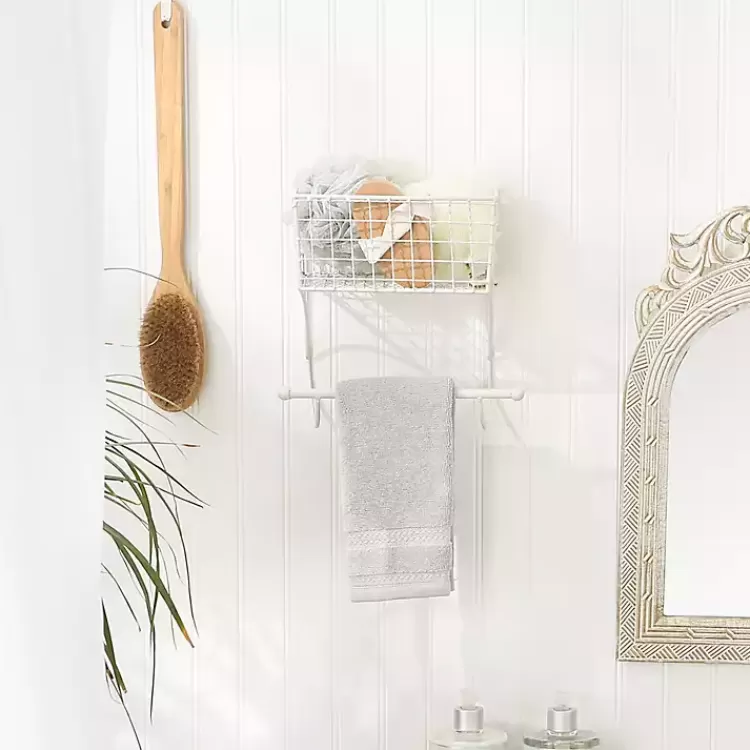 antique_white_wire_basket_towel_rack_4.webp Antique White Wire Basket Towel Rack>Kirklands Home Fashion