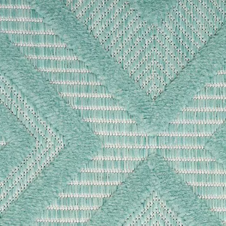 aqua_flatweave_diamond_outdoor_area_rug_3.webp Aqua Flatweave Diamond Outdoor Area Rug>Kirklands Home Shop