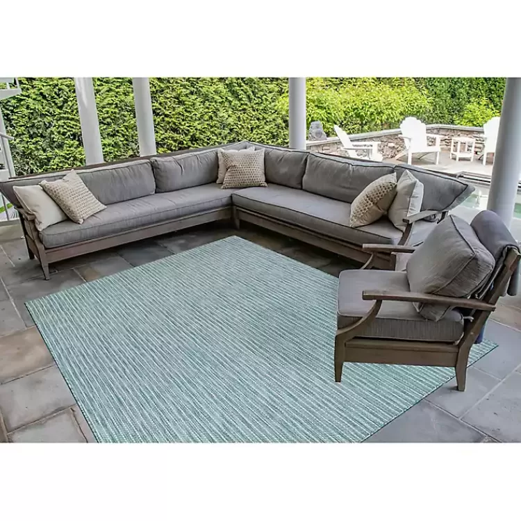aqua_intertwine_indooroutdoorr_area_rug_x_2.webp Aqua Intertwine Indoor/Outdoorr Area Rug, 6x9>Kirklands Home Shop