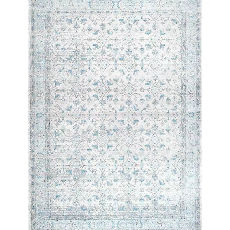 Aqua Rio Vintage Area Rug, 5x7>Kirklands Home New
