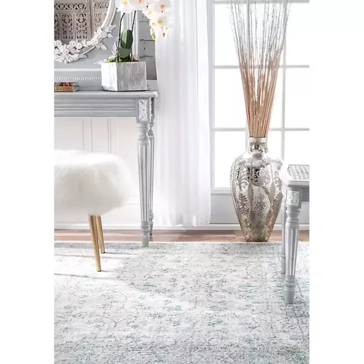 Aqua Rio Vintage Area Rug, 5x7>Kirklands Home New