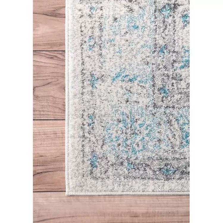 Aqua Rio Vintage Area Rug, 4x6>Kirklands Home Clearance