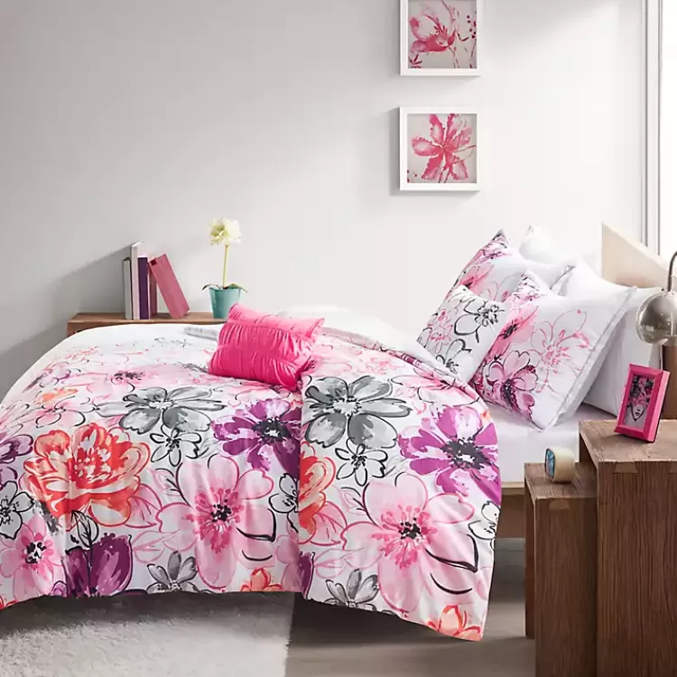 Ashley Floral California King 5-pc. Comforter Set>Kirklands Home Clearance