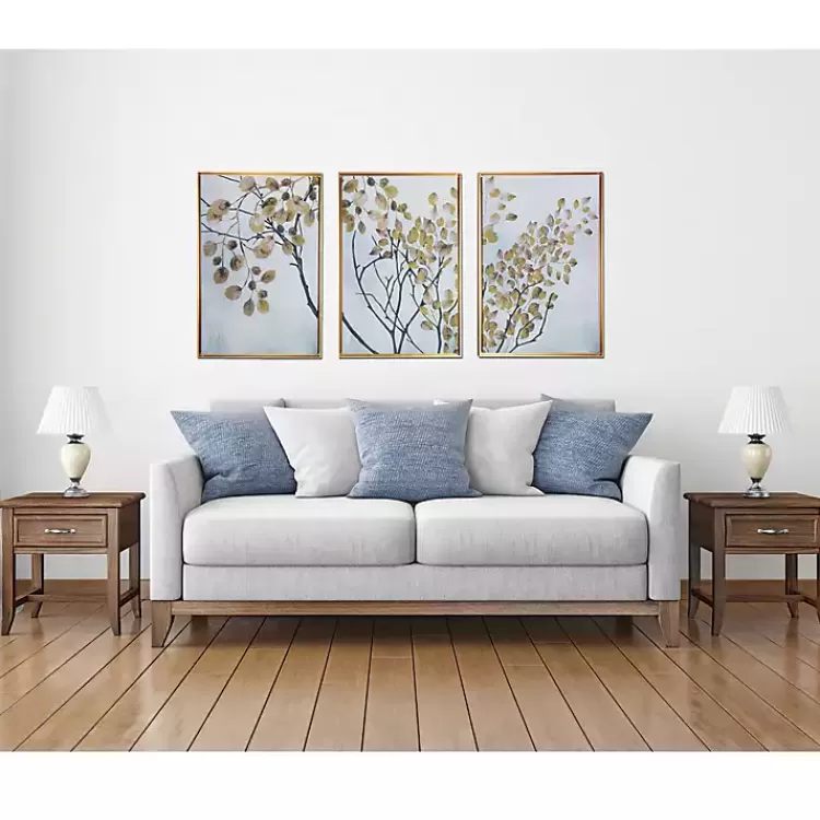 Asian Branches Framed Canvas Art Prints, Set of 3>Kirklands Home Best