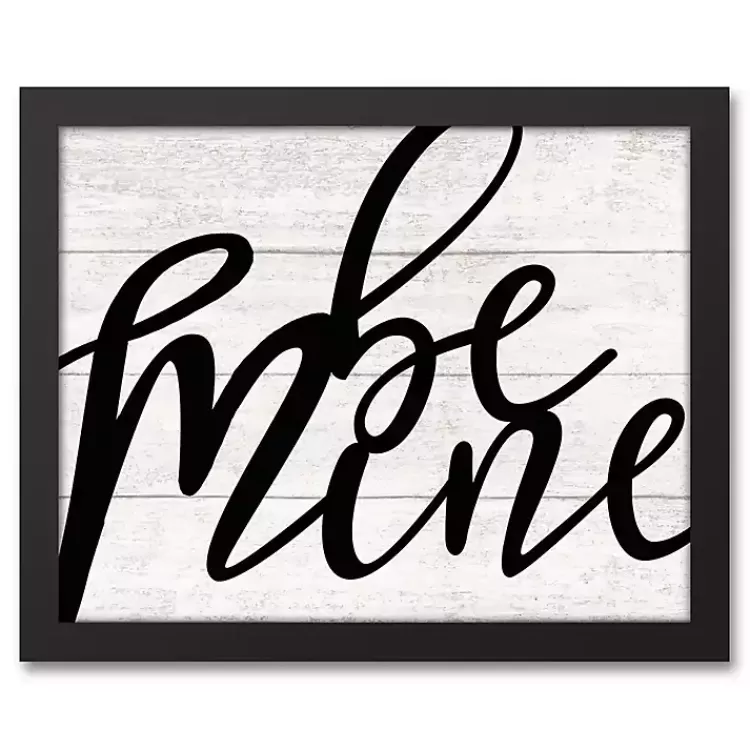 Be Mine Framed Canvas Wall Plaque>Kirklands Home Flash Sale