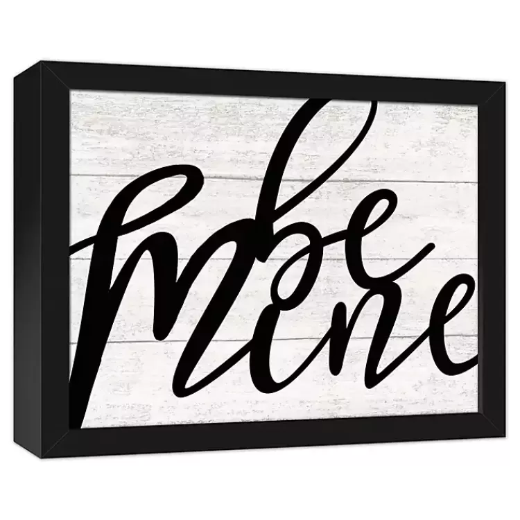 Be Mine Framed Canvas Wall Plaque>Kirklands Home Flash Sale