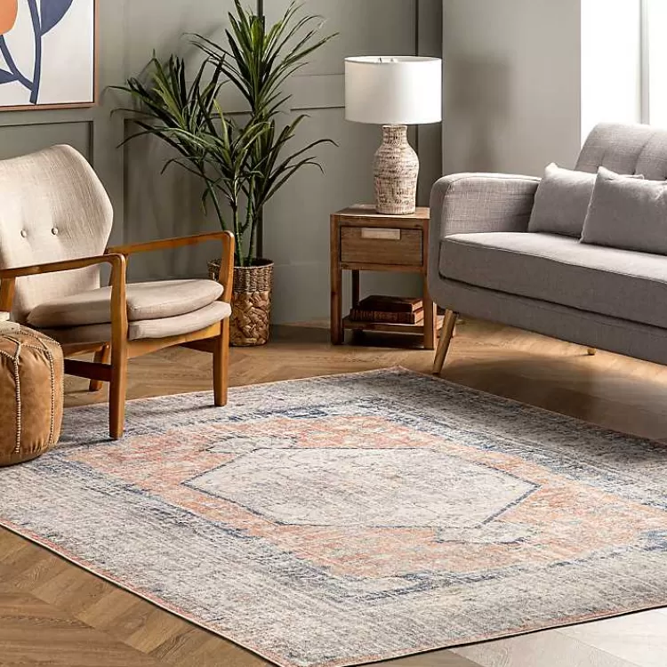 Bea Distressed Vintage Washable Area Rug, 8x10>Kirklands Home New
