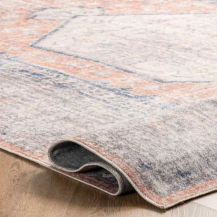 Bea Distressed Vintage Washable Area Rug, 5x8>Kirklands Home Shop