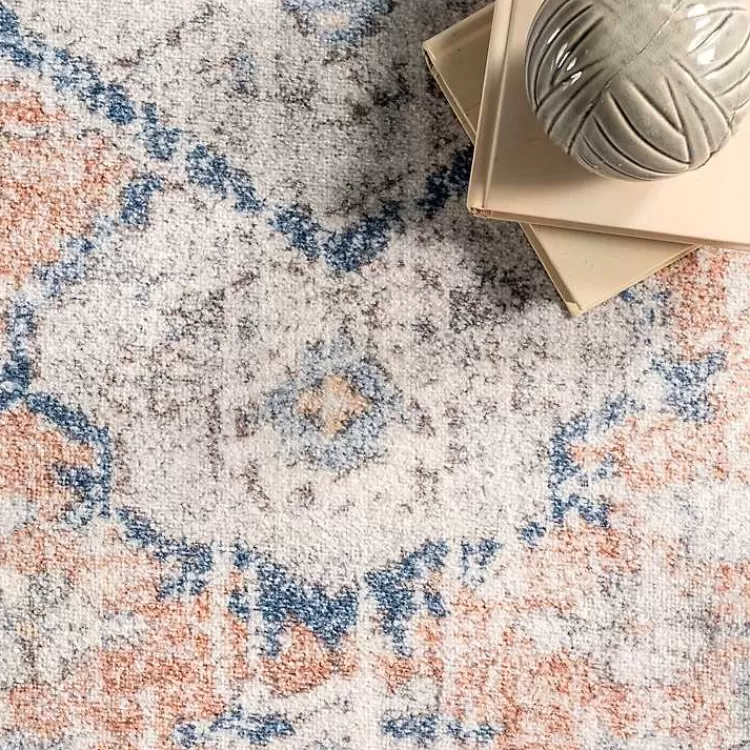 Bea Distressed Vintage Washable Area Rug, 5x8>Kirklands Home Shop
