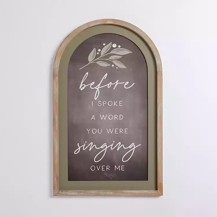 Before I Spoke A Word Arched Wall Plaque>Kirklands Home Outlet