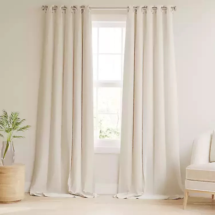 Beige Blackout Curtains, 84 in.>Kirklands Home Outlet