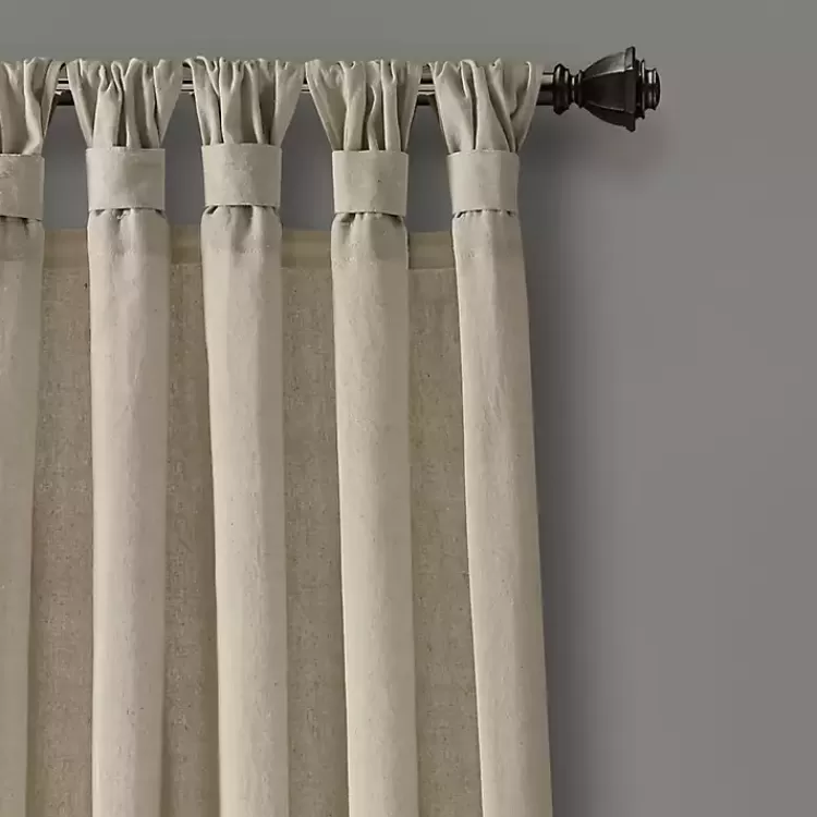 beige_burlap_knotted_curtain_panel_set__in_2.webp Beige Burlap Knotted Curtain Panel Set, 108 in.>Kirklands Home Online