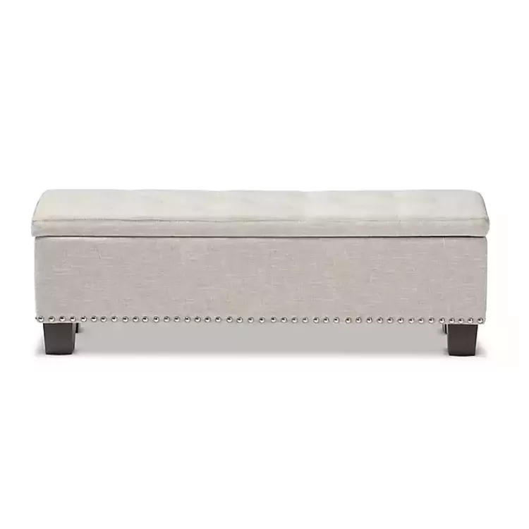 beige_buttontufted_upholstered_storage_bench_2.webp Beige Button-Tufted Upholstered Storage Bench>Kirklands Home Discount