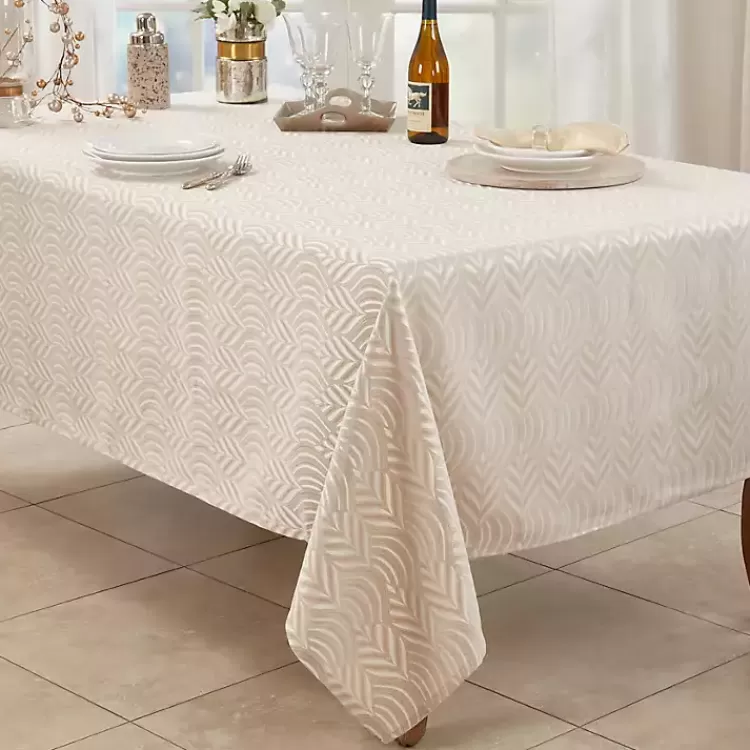 beige_jacquard_leaf_tablecloth__in_2-2.webp Beige Jacquard Leaf Tablecloth, 104 in.>Kirklands Home New