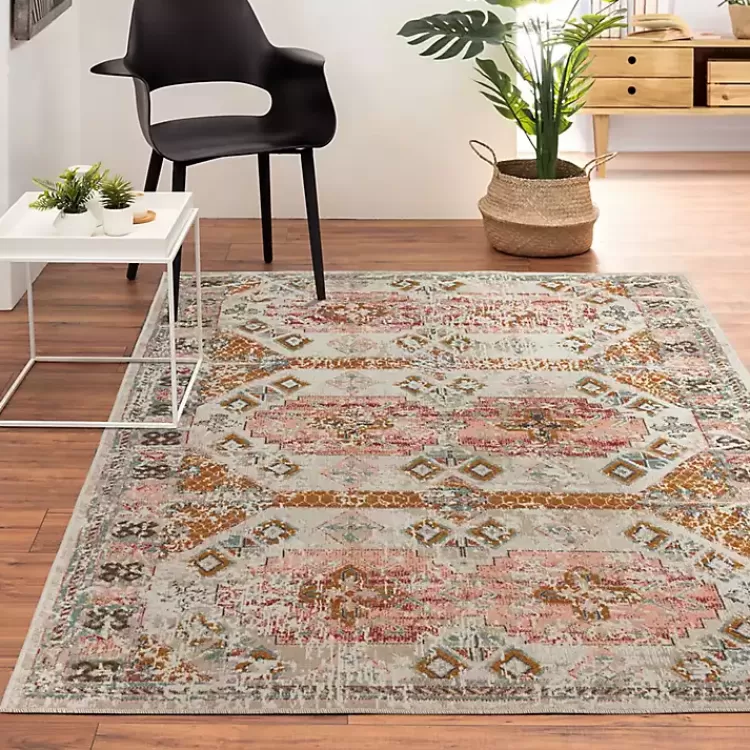 beige_southwestern_mosaic_outdoor_area_rug_x_6.webp Beige Southwestern Mosaic Outdoor Area Rug, 5x7>Kirklands Home Flash Sale