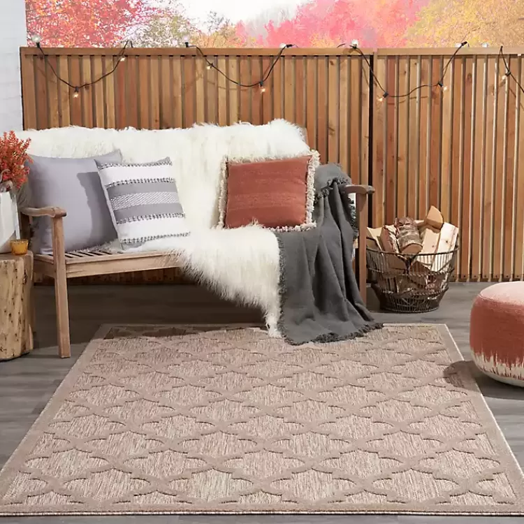 beige_trellis_indooroutdoor_area_rug_x_9-1.webp Beige Trellis Indoor/Outdoor Area Rug, 5x7>Kirklands Home Cheap
