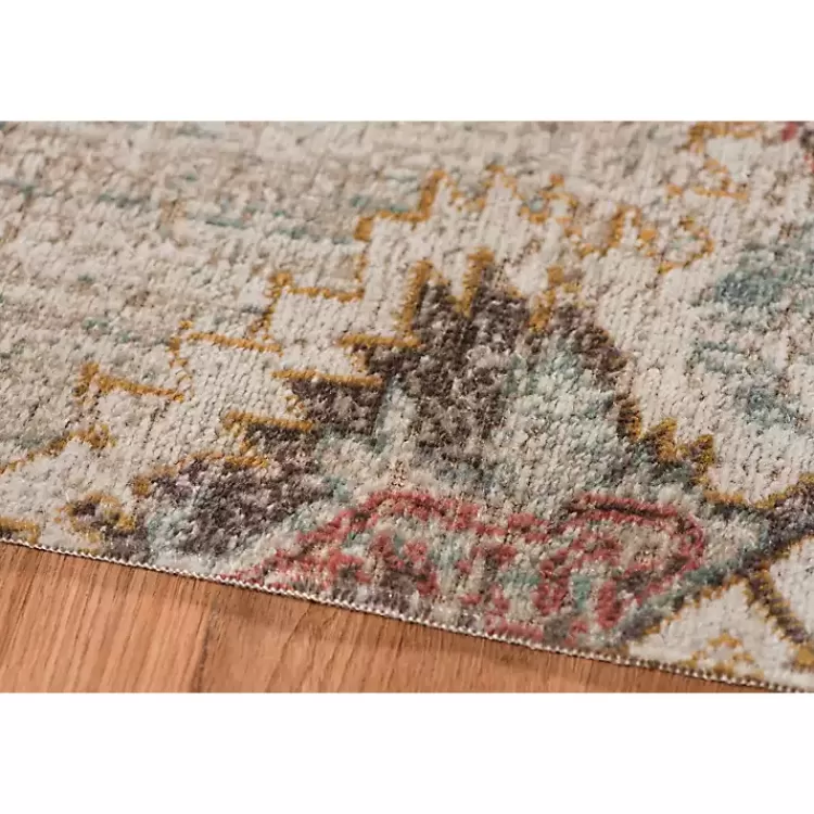 Beige Vintage Medallion Round Area Rug, 6 ft.>Kirklands Home Shop