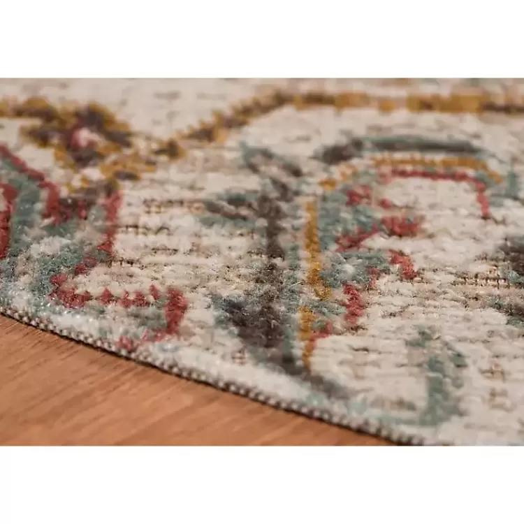 Beige Vintage Medallion Round Area Rug, 6 ft.>Kirklands Home Shop