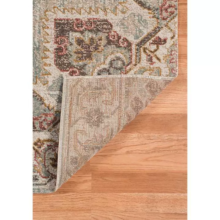 Beige Vintage Medallion Round Area Rug, 6 ft.>Kirklands Home Shop