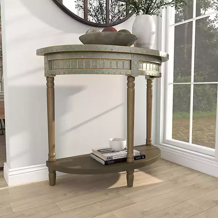 beige_wood_and_metal_half_moon_console_table_10.webp Beige Wood and Metal Half Moon Console Table>Kirklands Home Hot