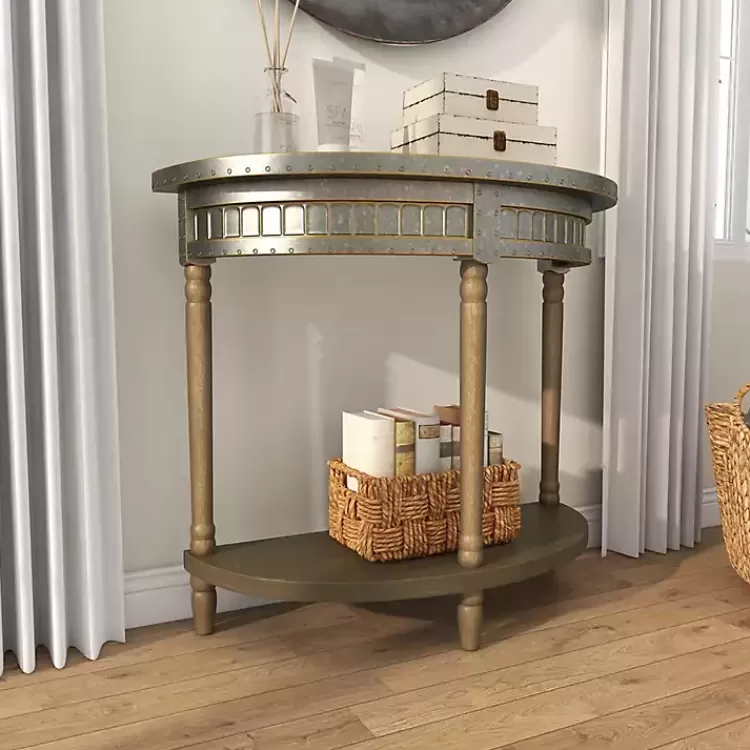 beige_wood_and_metal_half_moon_console_table_9.webp Beige Wood and Metal Half Moon Console Table>Kirklands Home Hot