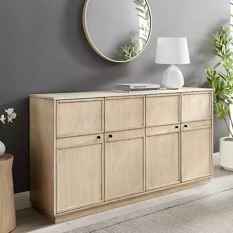 birch_wood_door_sideboard_5.webp Birch Wood 4-Door Sideboard>Kirklands Home Store