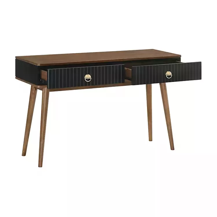 black__walnut_softclose_wood_console_table_2.webp & Walnut Soft-Close Wood Console Table>Kirklands Home Flash Sale