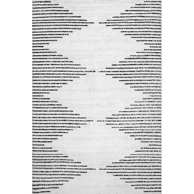 Black and Ivory Diamond Washable Area Rug, 3x5>Kirklands Home Discount