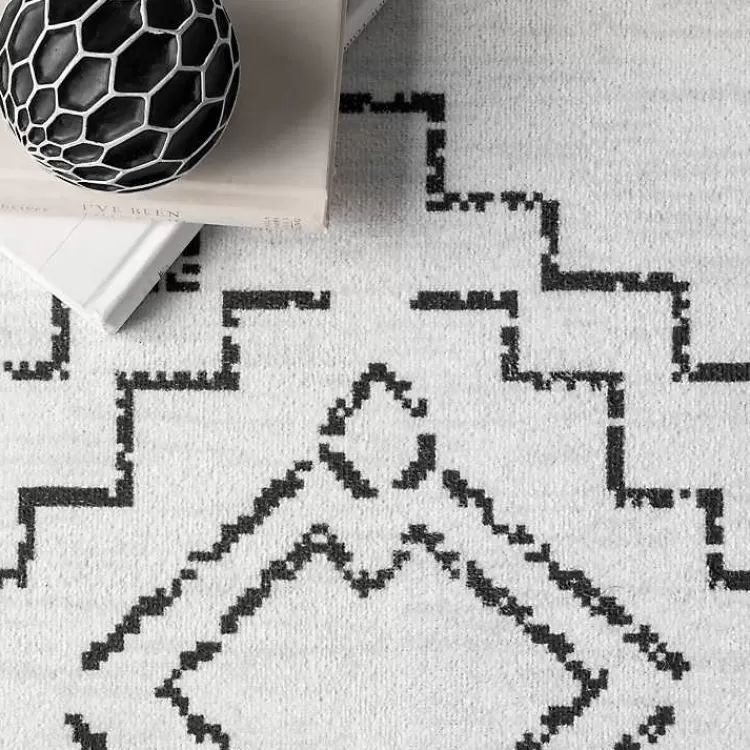 black_and_ivory_moroccan_washable_area_rug_x_3-1.webp Black and Ivory Moroccan Washable Area Rug, 5x8>Kirklands Home Hot
