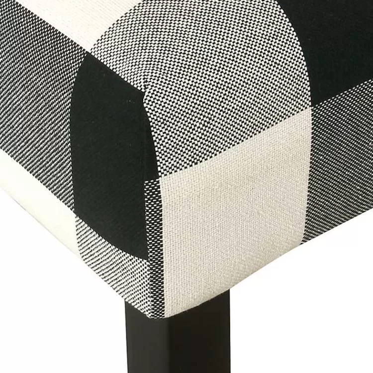 black_and_white_buffalo_check_counter_stool_2.webp Black and White Buffalo Check Counter Stool>Kirklands Home Hot