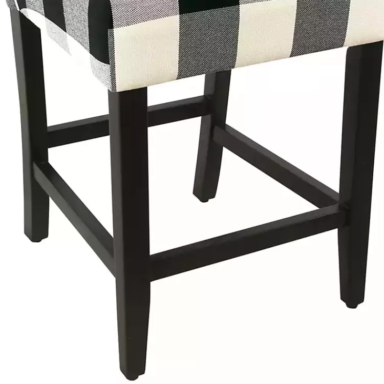 black_and_white_buffalo_check_counter_stool_5.webp Black and White Buffalo Check Counter Stool>Kirklands Home Hot