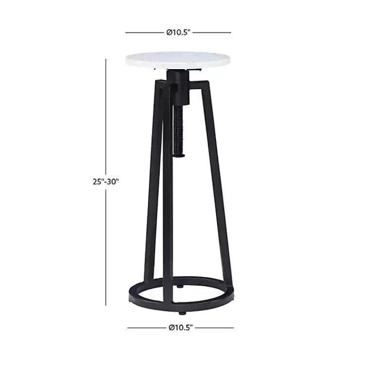 black_and_white_marble_adjustable_drink_table_6.webp Black and White Marble Adjustable Drink Table>Kirklands Home Cheap